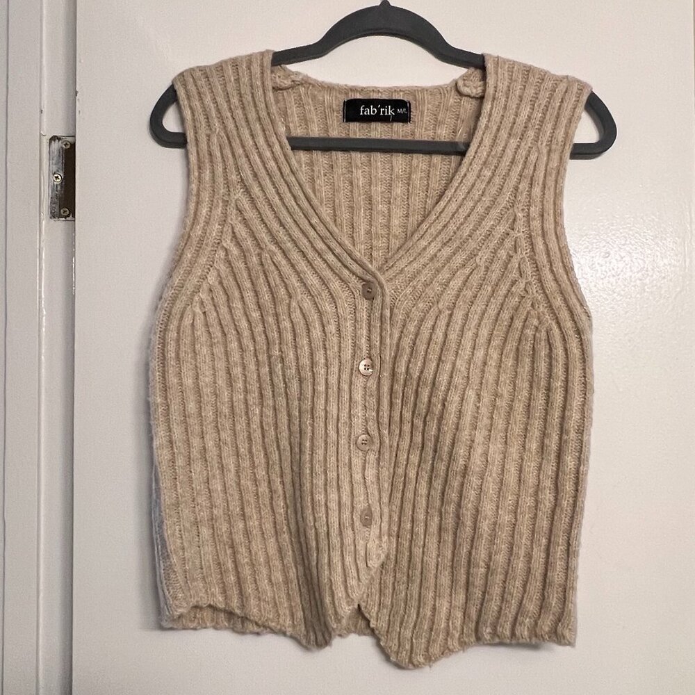 Fab'rik Button Up Sweater Vest